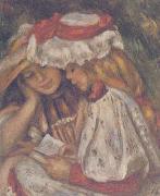 Pierre Renoir Two Girls Reading painting